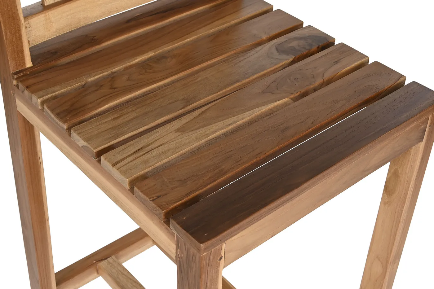 Kruk van teakhout naturel — Foto 2