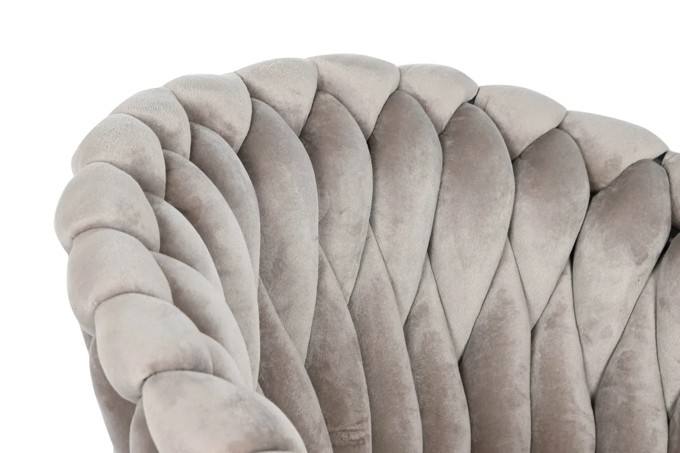 Stoel van polyester en metaal beige — Foto 2