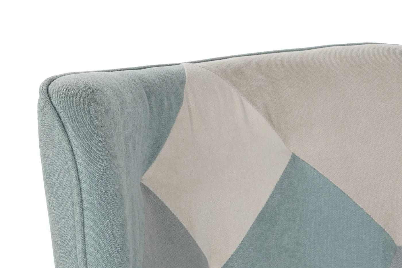 Set van 2 – fauteuil van linnen en rubberhout — Foto 2
