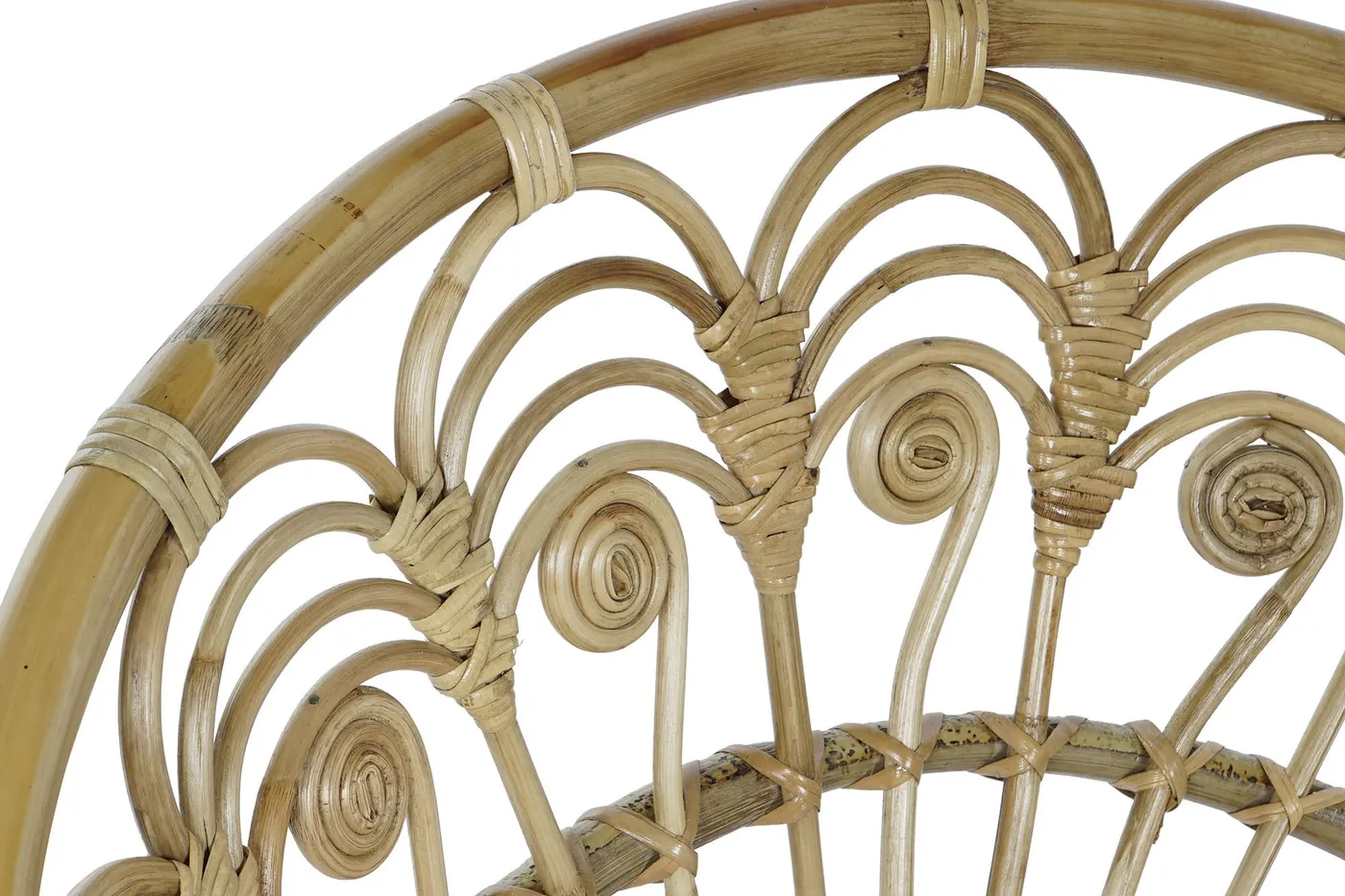 Rattan cotton armchair cushion – natural — Photo 2