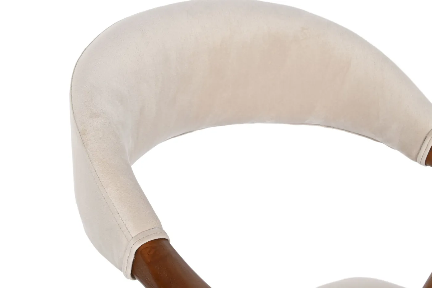 Chaise en orme et polyester marron / foncée — Photo 2