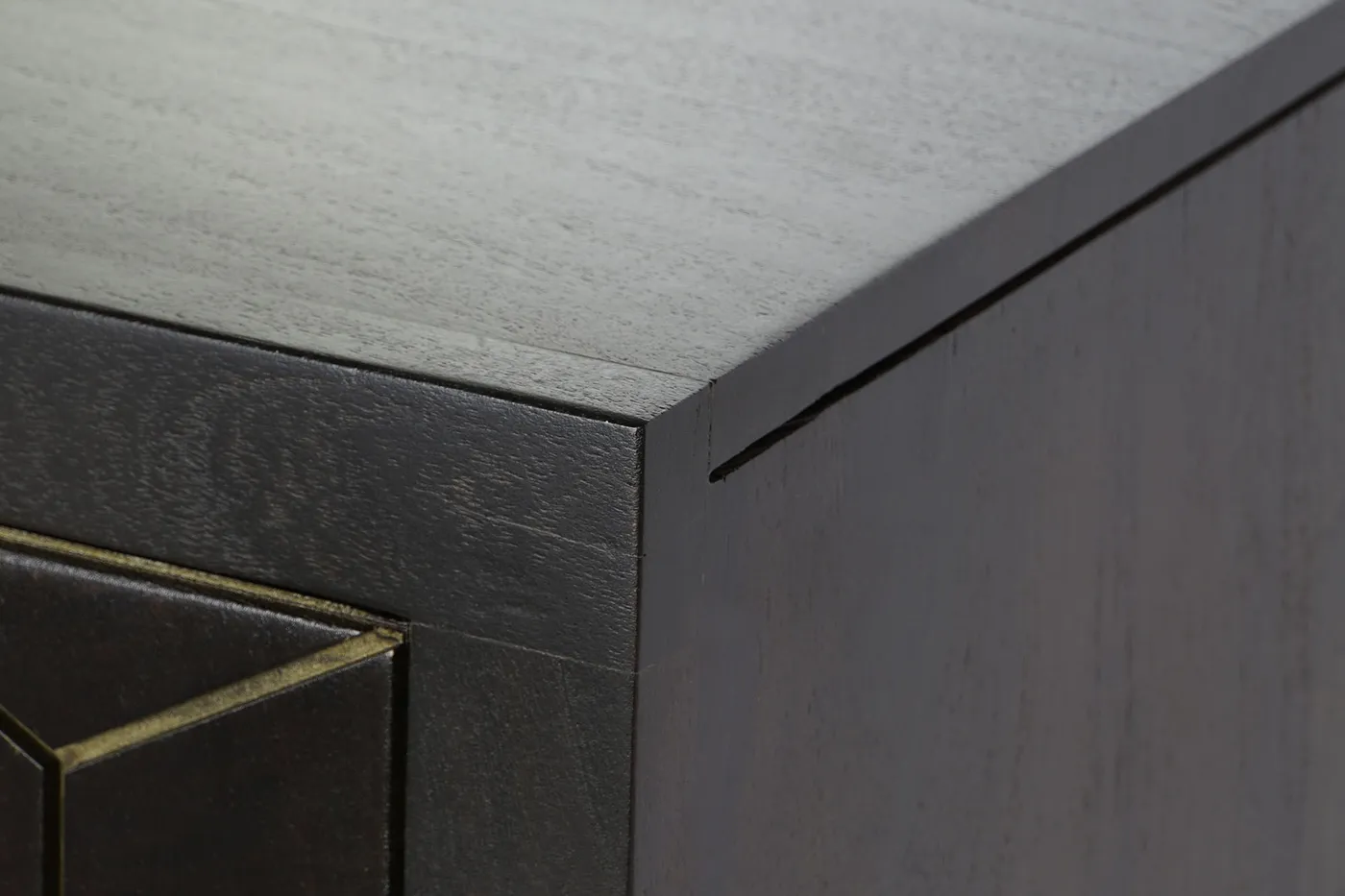 Acacia metal sideboard – brown / dark — Photo 2