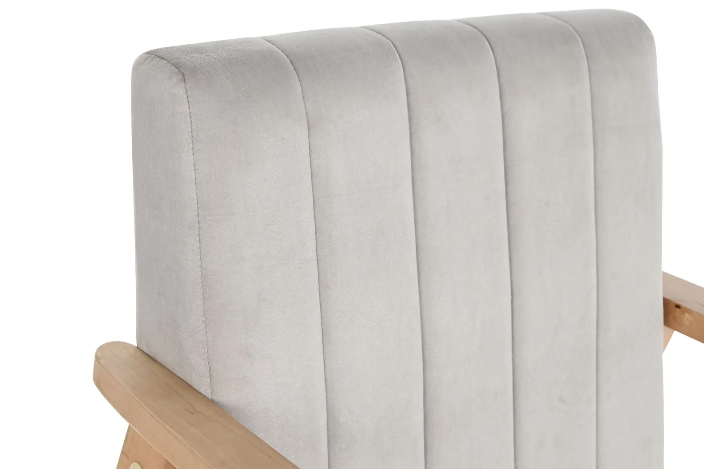 Polyester pine armchair – grey — Photo 2