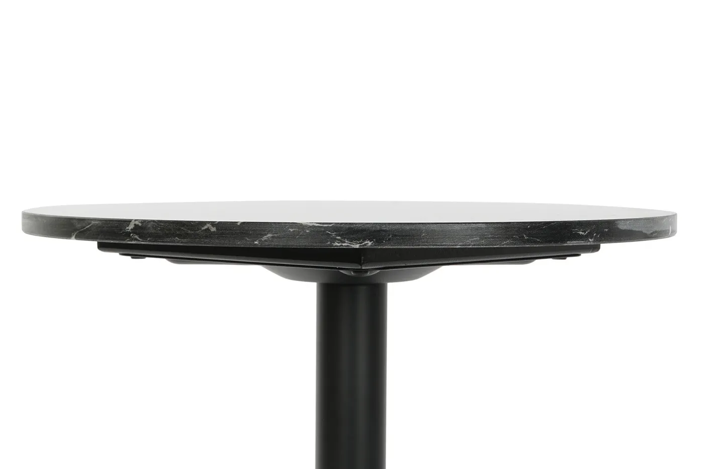 Metal marble side table – black — Photo 2