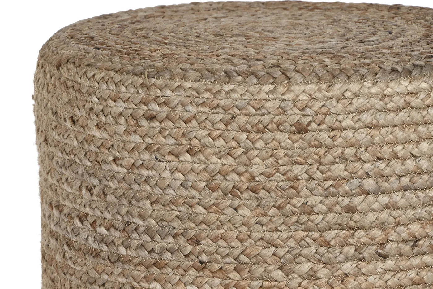 Voetenbank van jute en eucalyptus naturel / bruin — Foto 2