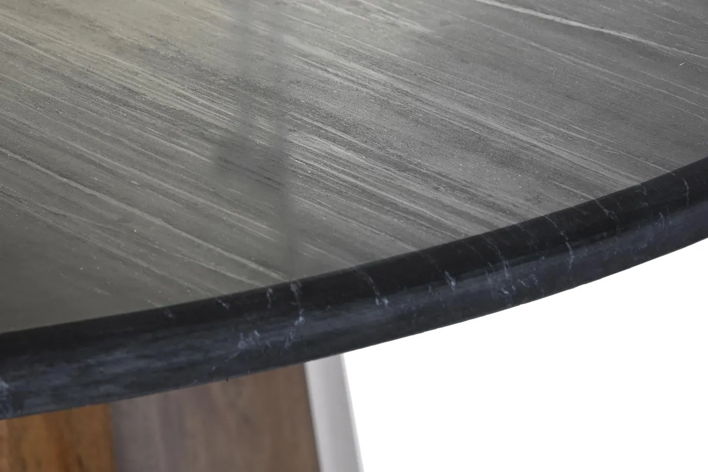 Table à manger en manguier et marbre noire — Photo 3