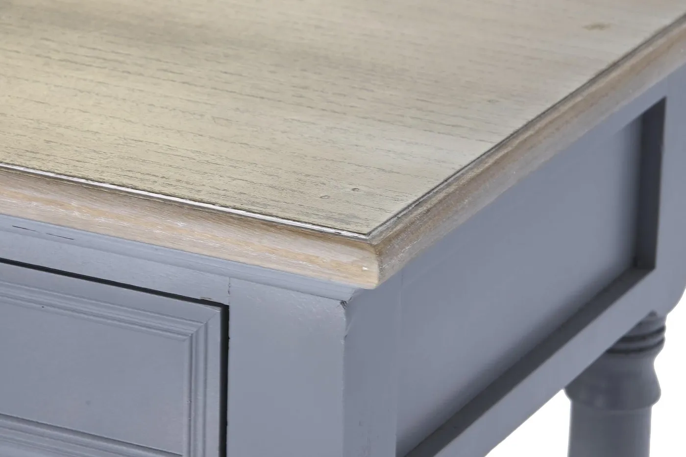 Dressoir met lades van paulownia en MDF grijs — Foto 2
