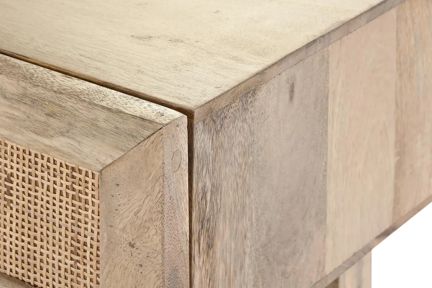 Mango wood rattan console table – natural / brown — Photo 2