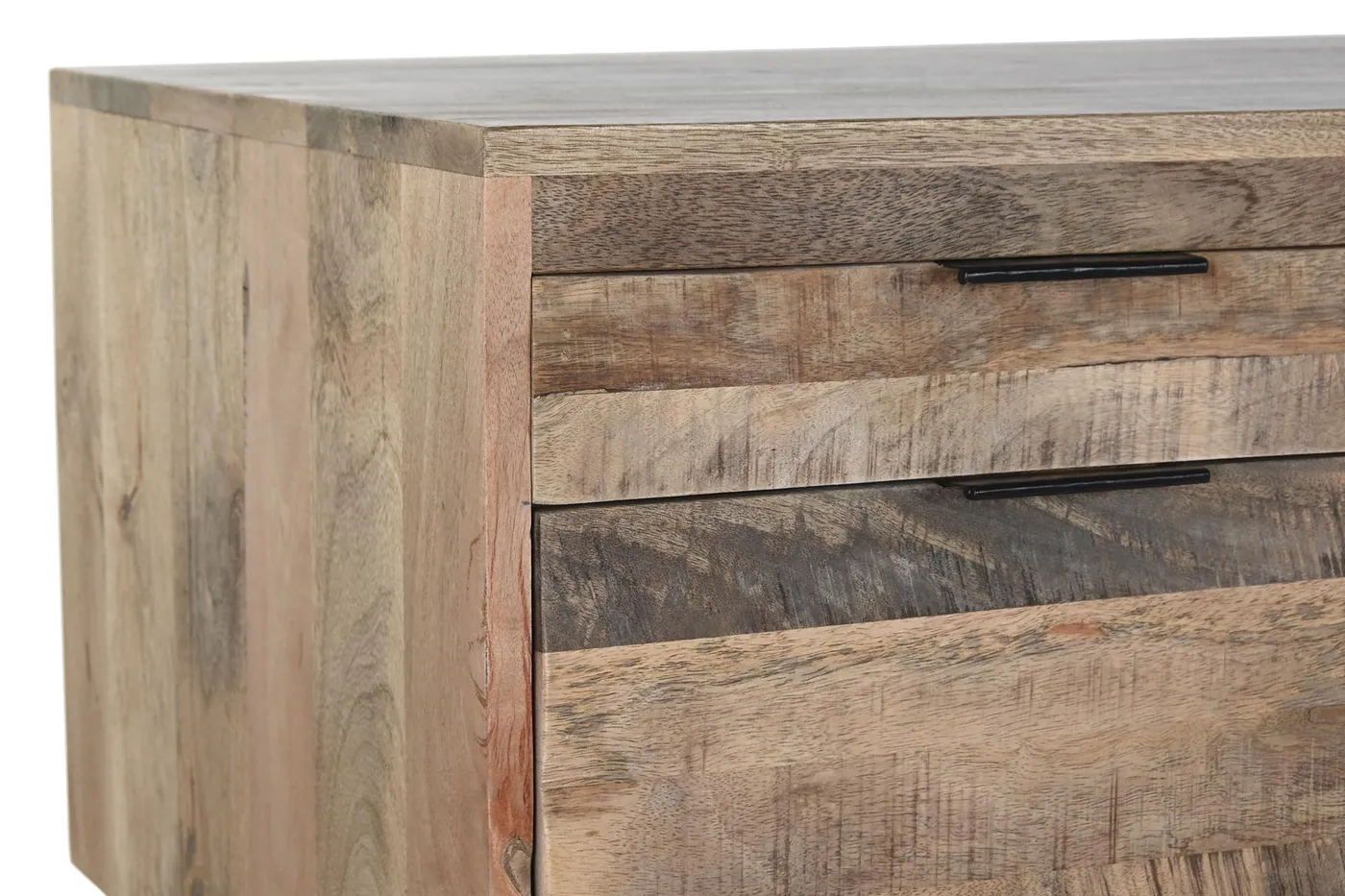 Bureau van mangohout en metaal naturel — Foto 2