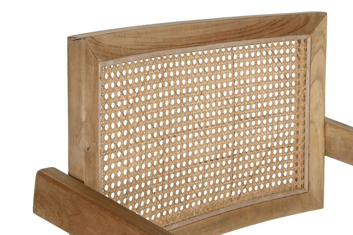 Silla de teca y ratán — Foto 2