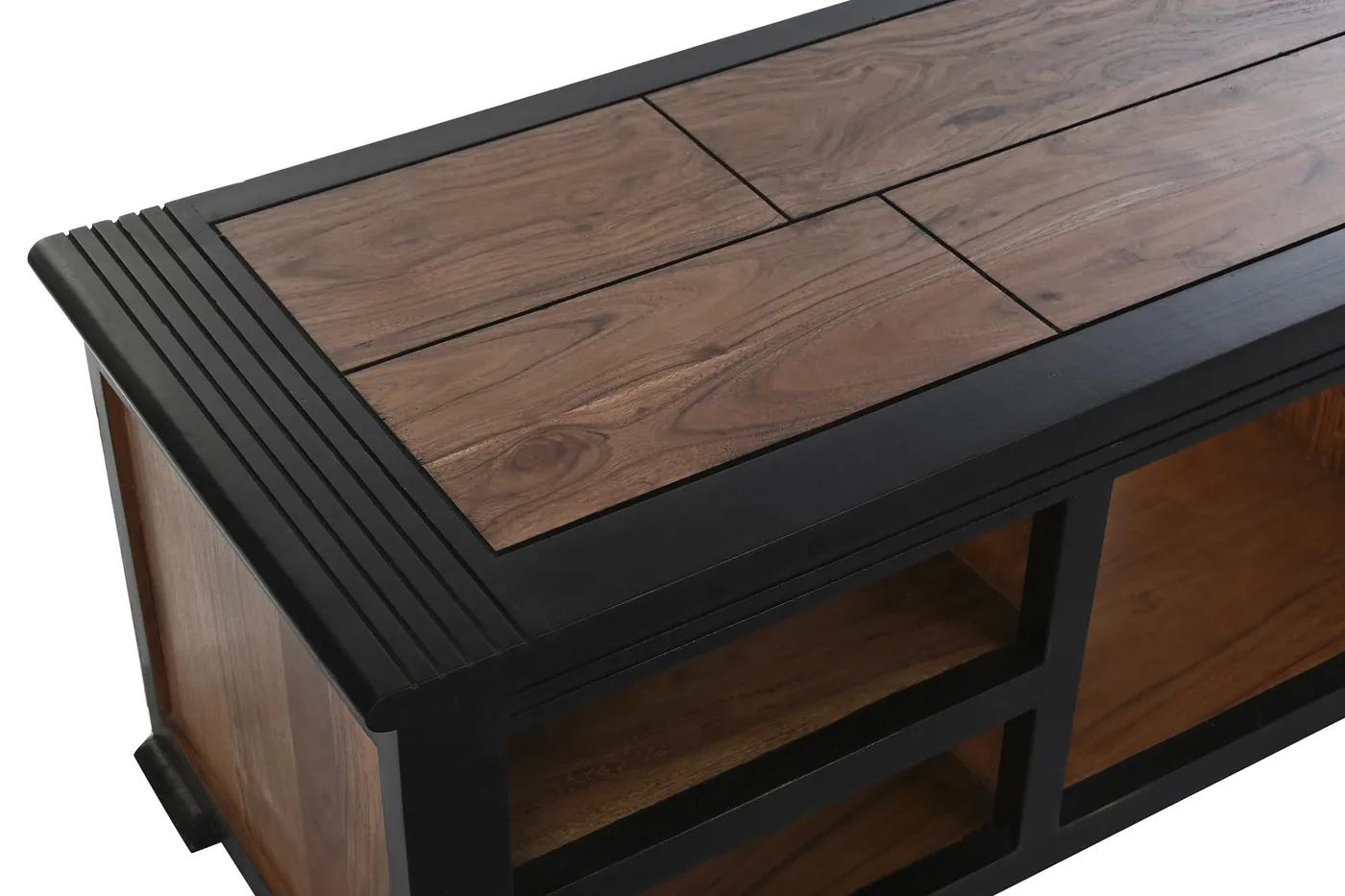 Meuble TV en acacia marron / foncé — Photo 2
