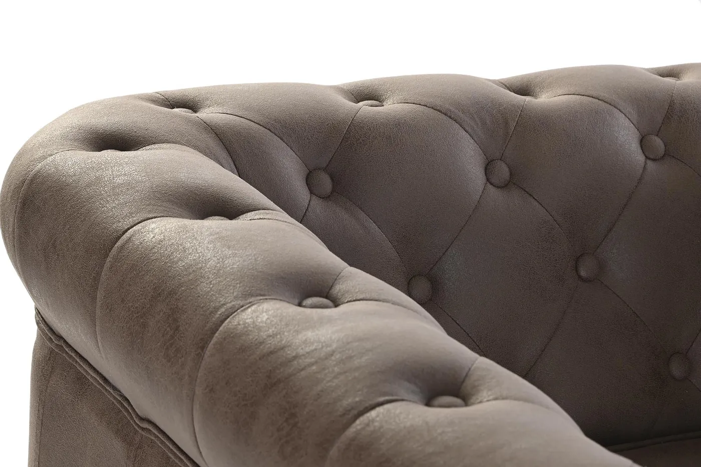Sillón de poliéster y madera marrón — Foto 2