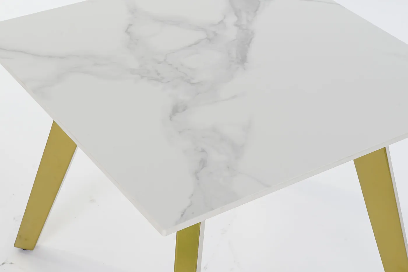 Bijzettafel van keramiek en metaal goud — Foto 2