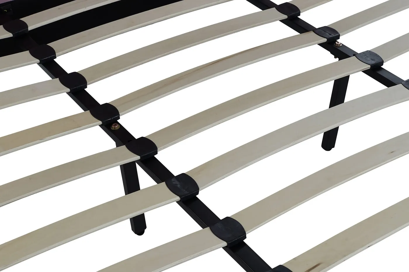 Tufted wood metal bed — Photo 2