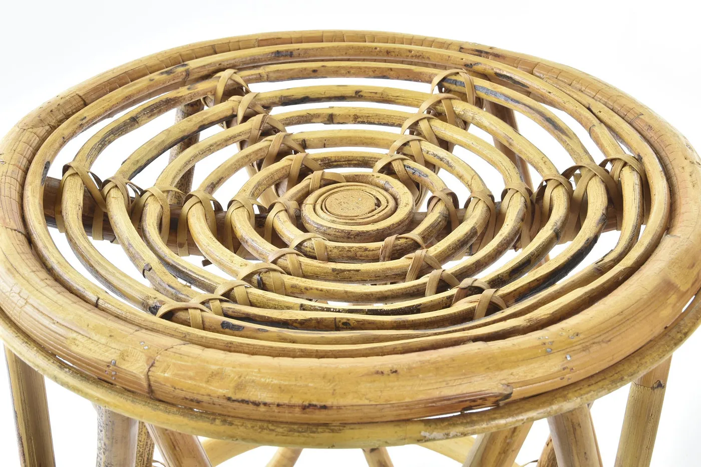 Table d’appoint en rotin naturelle / marron — Photo 2
