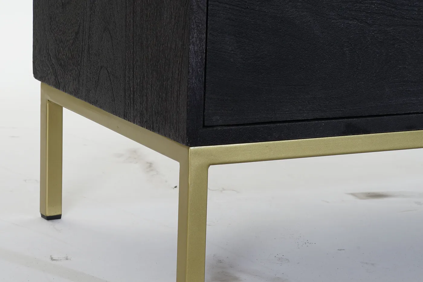 Mueble TV de mango y metal negro — Foto 2