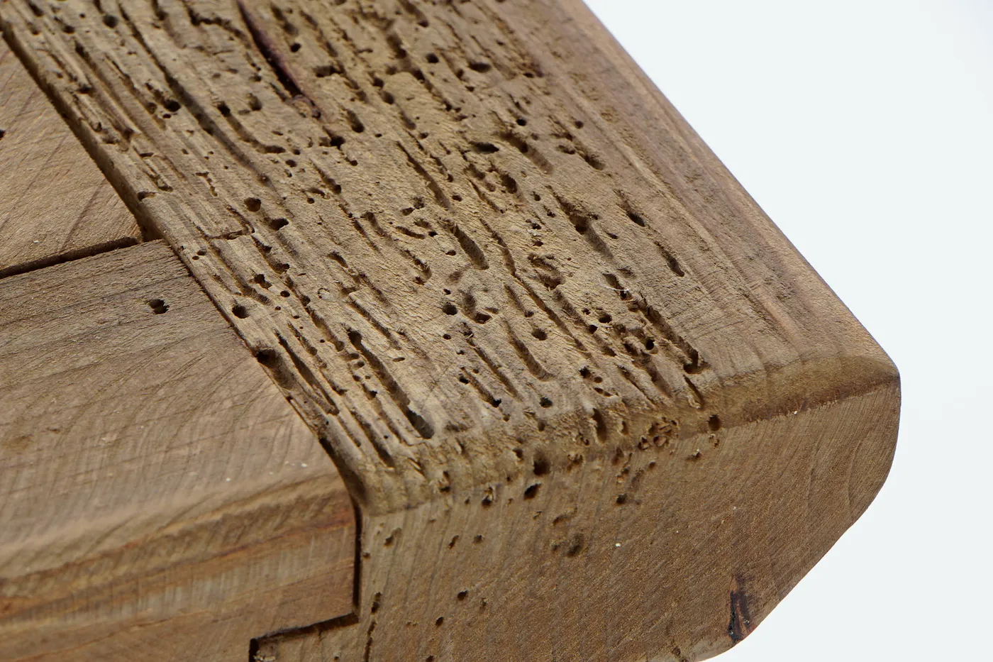 Wandtafel van hout en gerecycled materiaal naturel — Foto 2