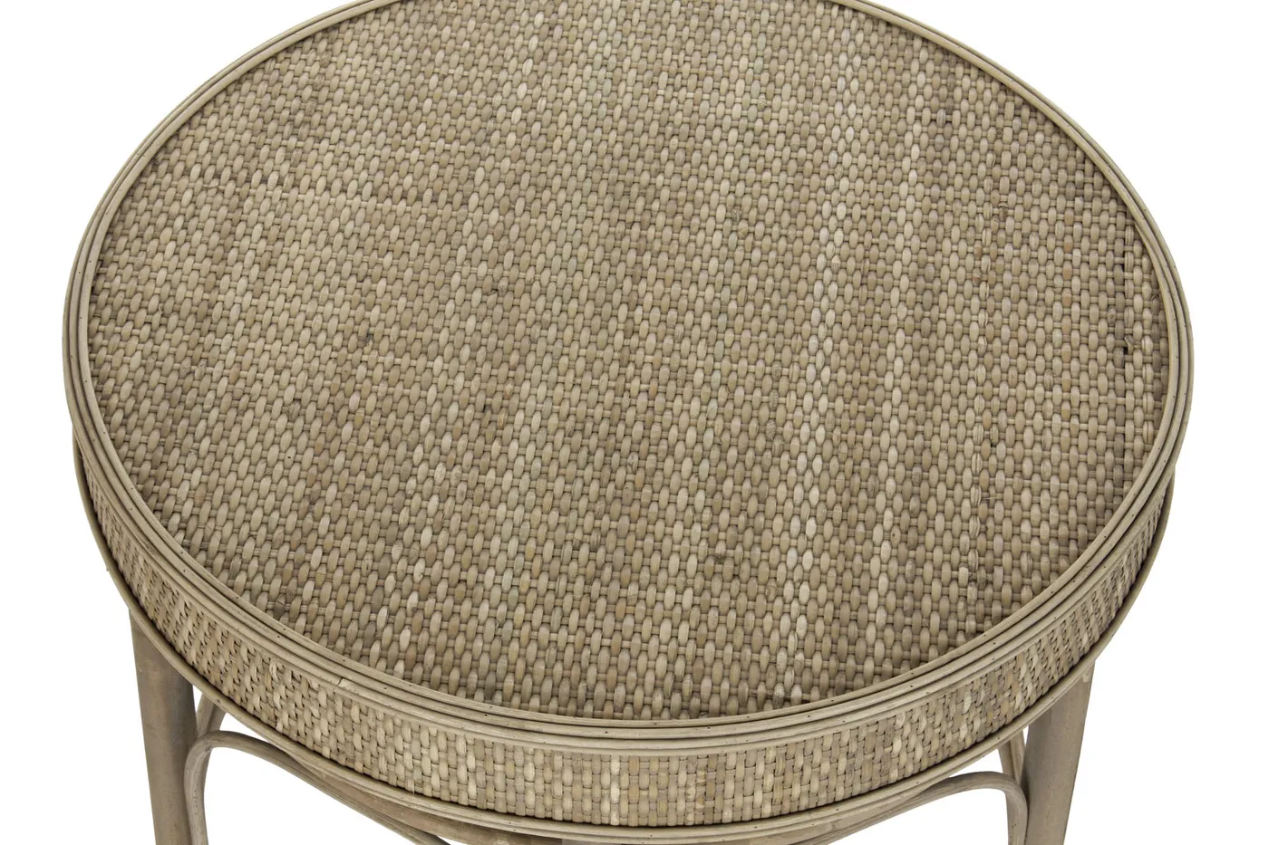 Set van 2 – bijzettafel van rotan — Foto 2
