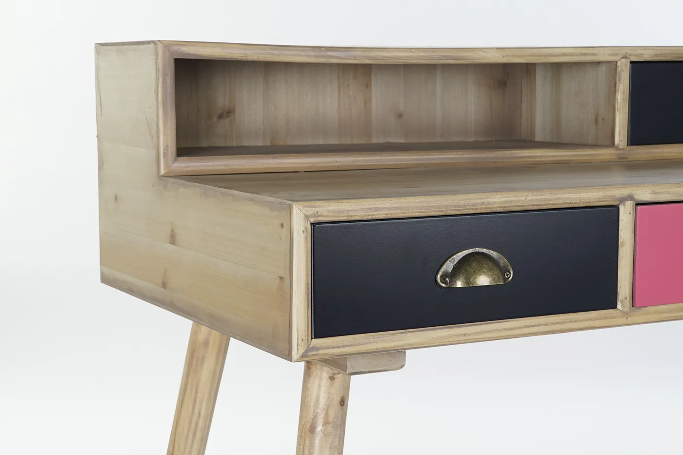 Bureau van MDF en hout naturel — Foto 2