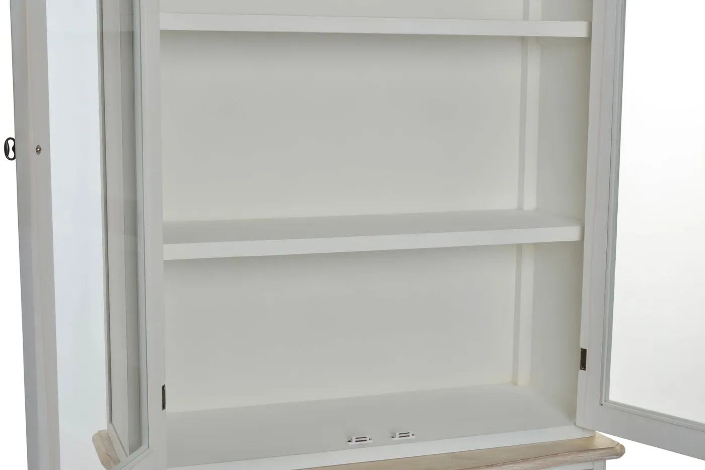 Set van 2 – vitrinekast van hout en glas naturel — Foto 2