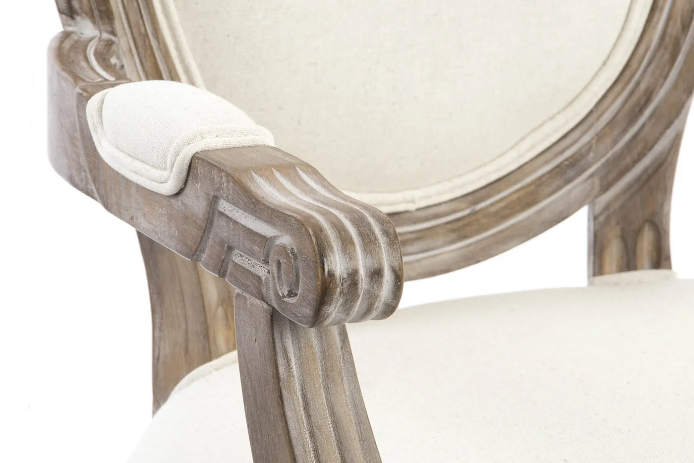Chaise en sapin et lin beige — Photo 2