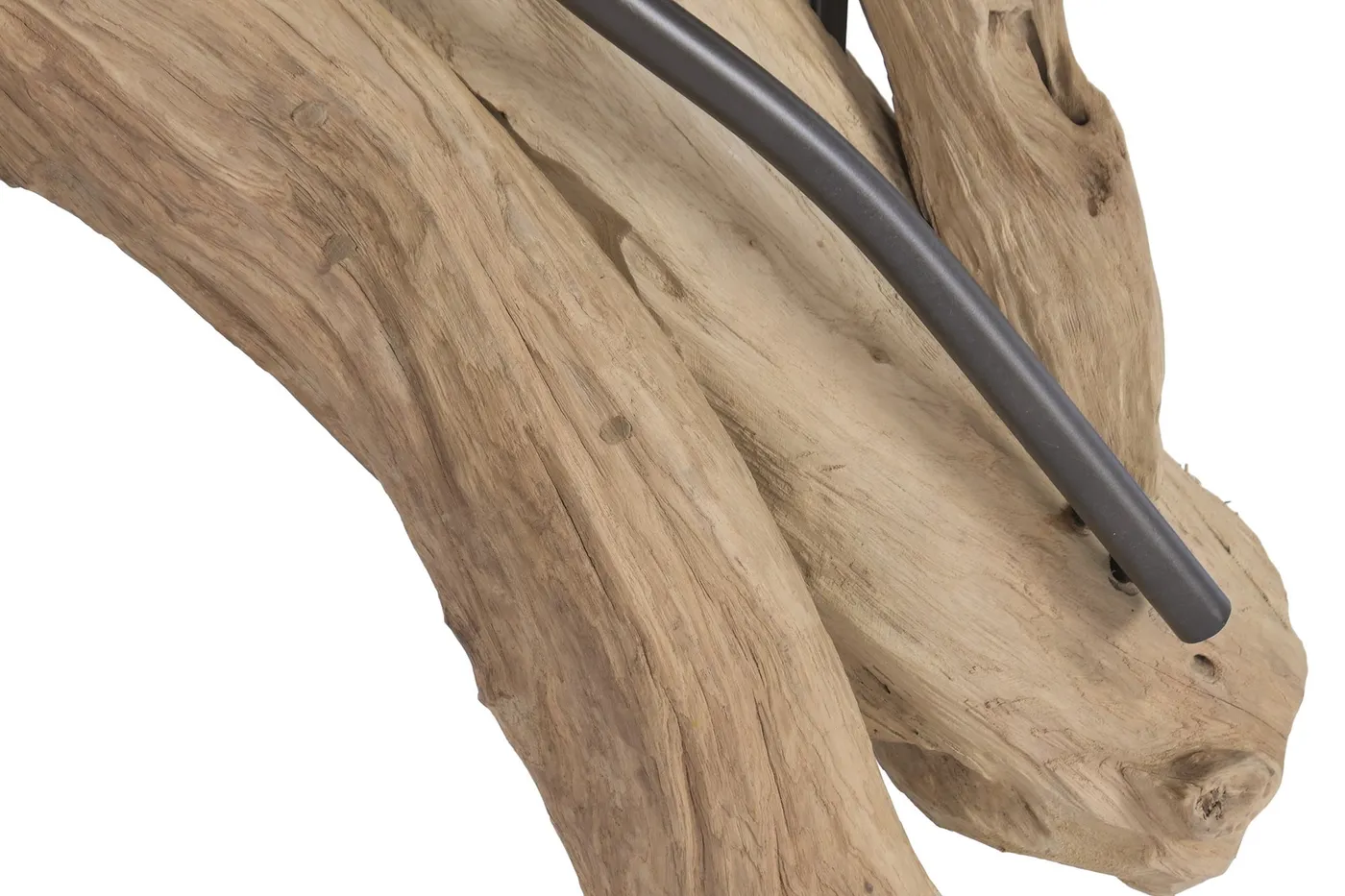 Teak recycled material lamp wall light with LED — Photo 2