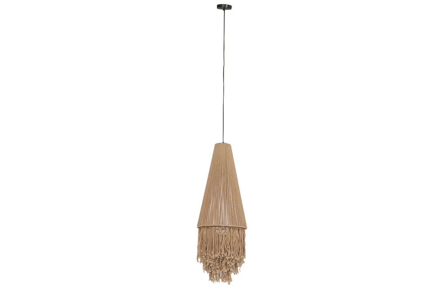 Suspension à franges en coton et métal — Photo 2