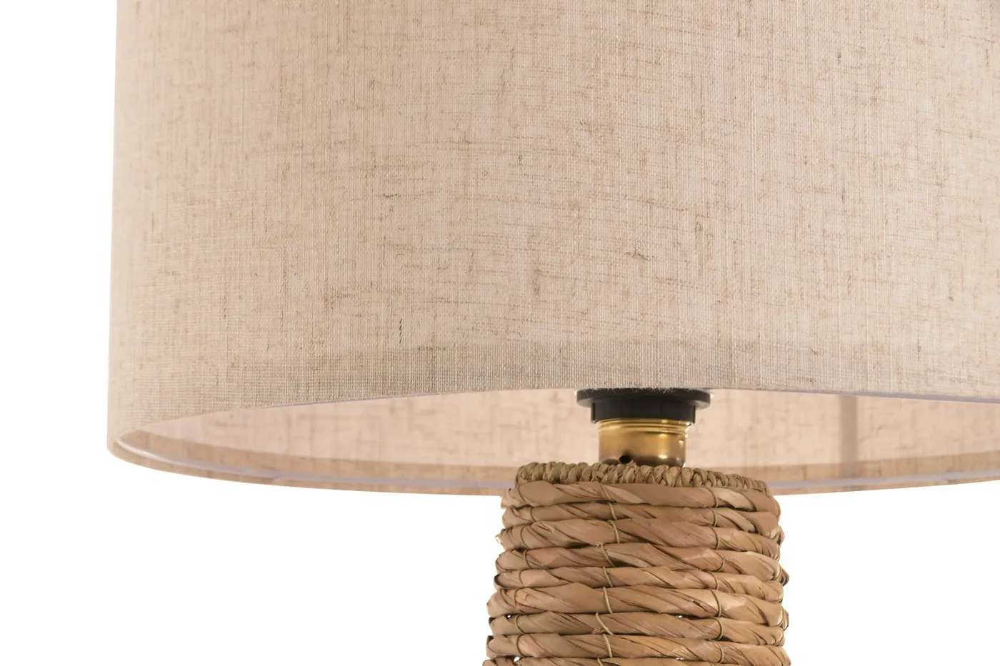 Tafellamp van natuurvezel en polyester naturel — Foto 2