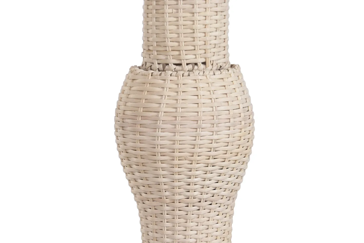 Rattan linen floor lamp — Photo 2