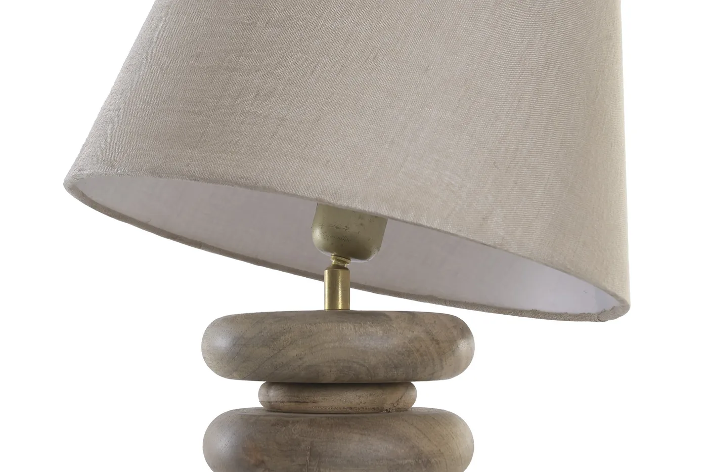 Lampe à poser en manguier et polyester — Photo 2