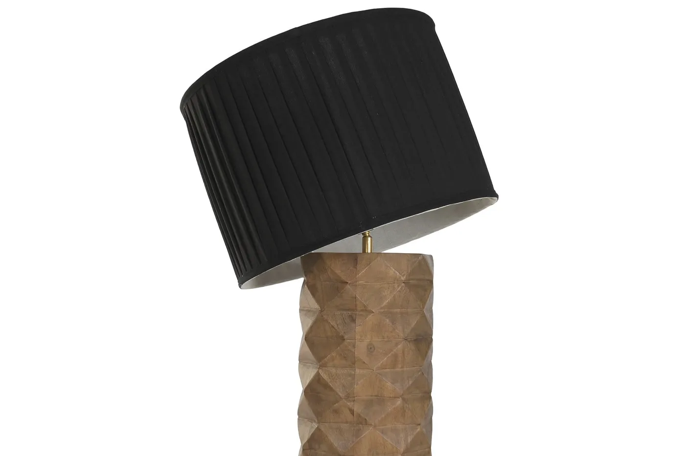Mango wood polyester floor lamp — Photo 2