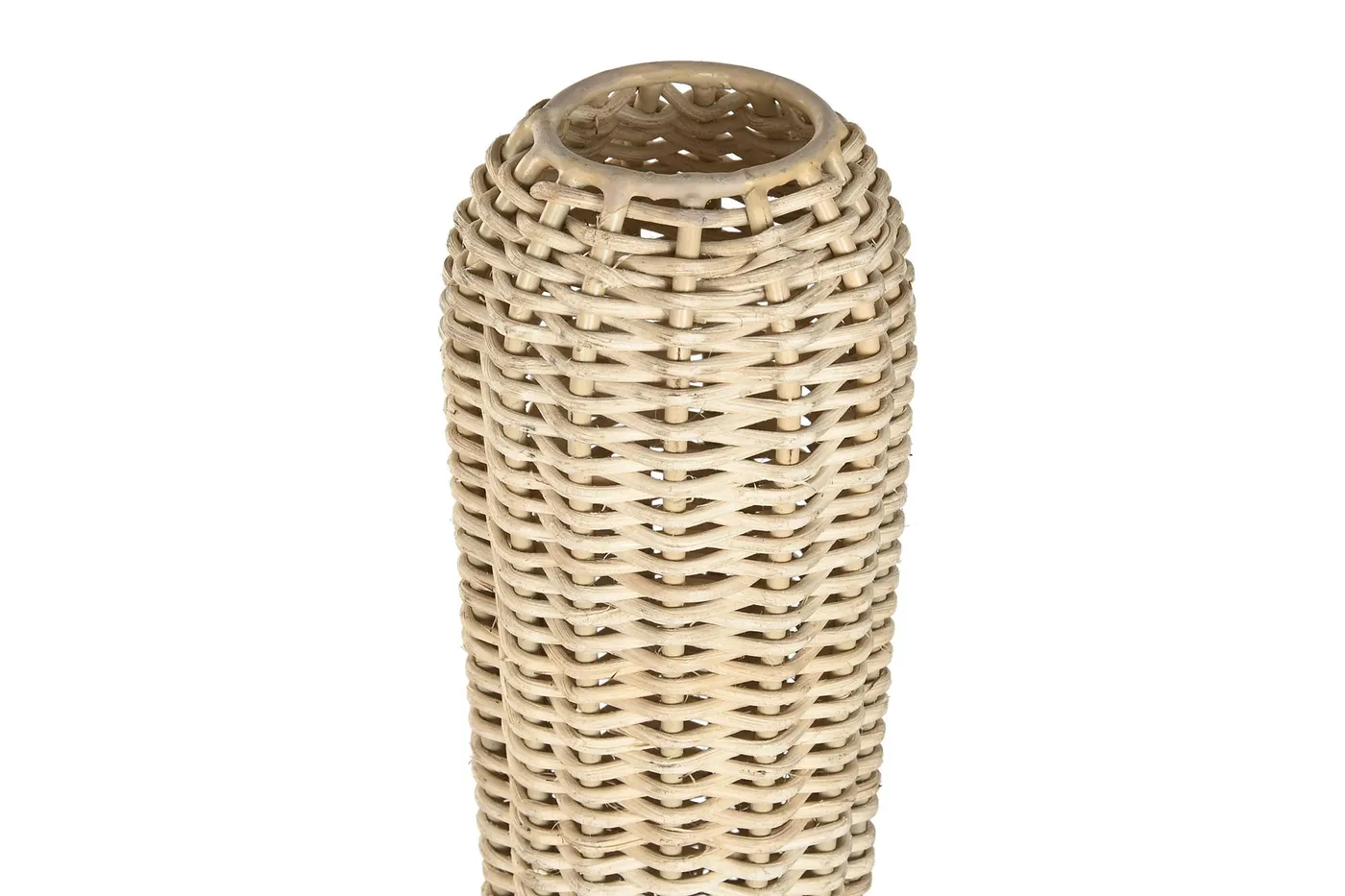 Rattan iron floor lamp – natural — Photo 2