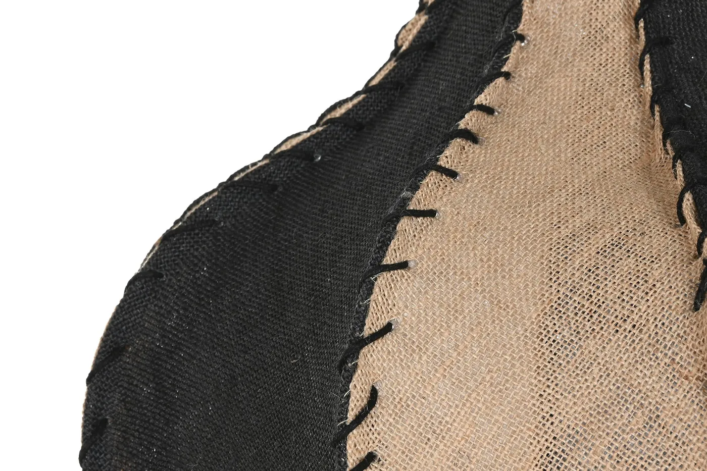 Two-tone jute iron pendant light – natural — Photo 2
