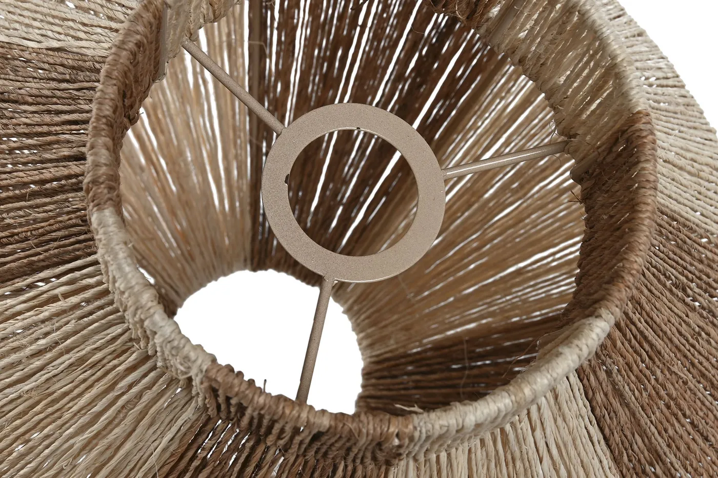 Jute metal lampshade – natural — Photo 2