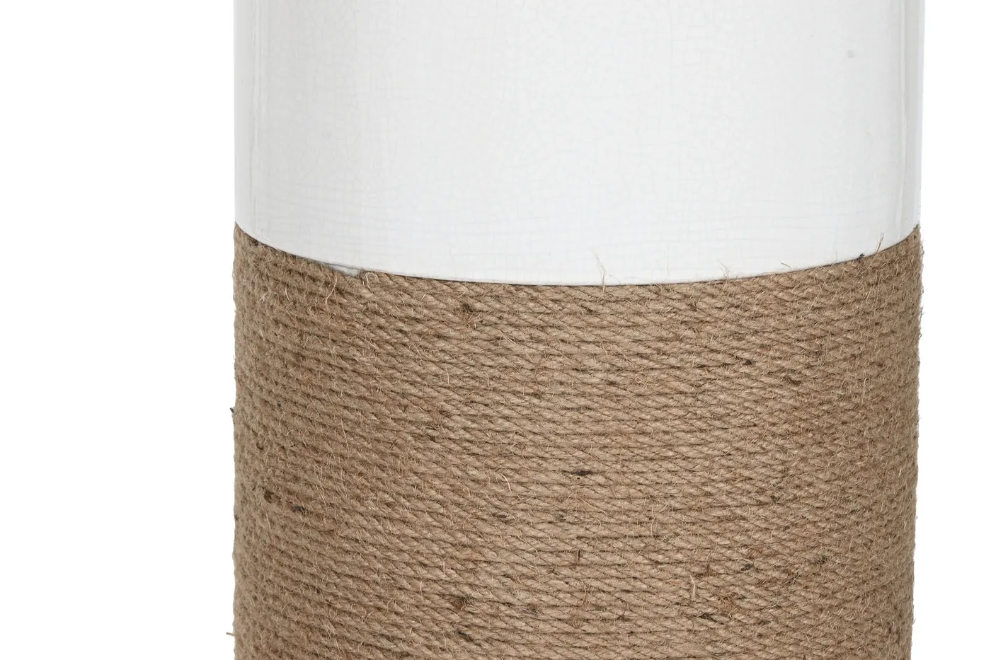 Ceramic linen floor lamp — Photo 2