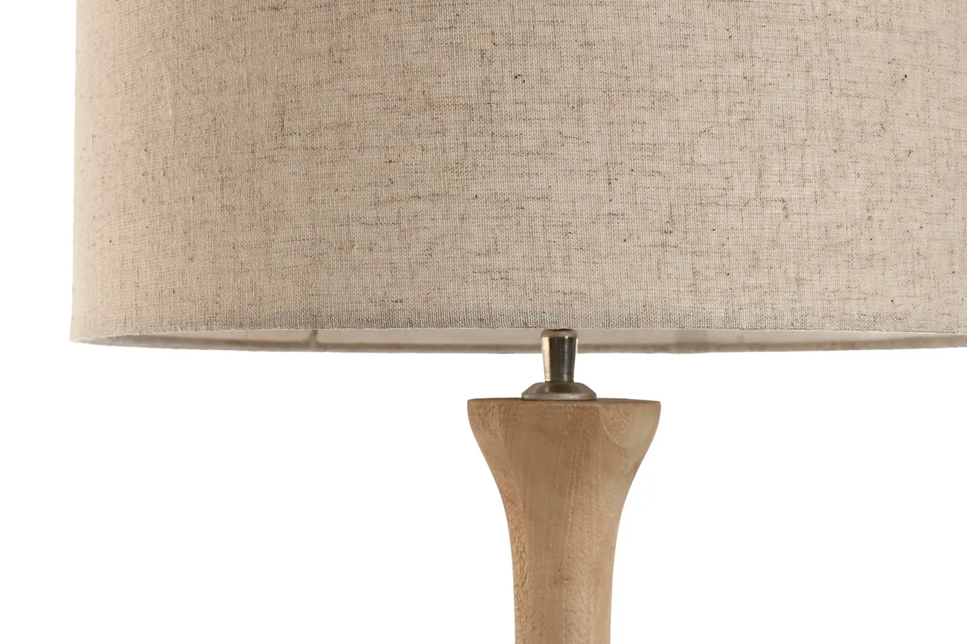 Lampe à poser en manguier et coton — Photo 2