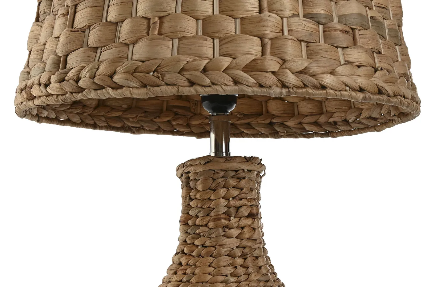 Natural fibre metal table lamp – natural — Photo 2