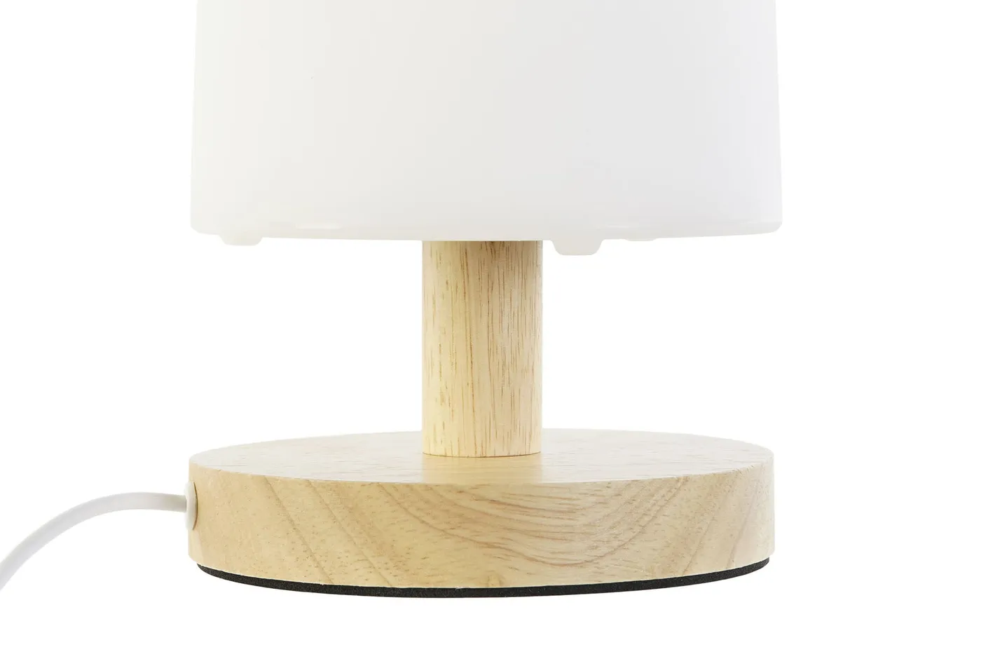 Lampe à poser en polyéthylène et bois blanche — Photo 2