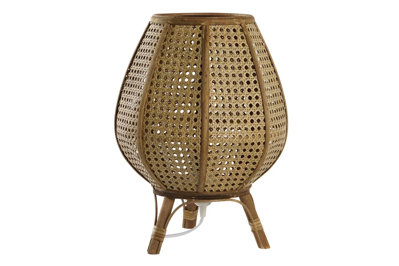 Rattan table lamp – natural / brown — Photo 2
