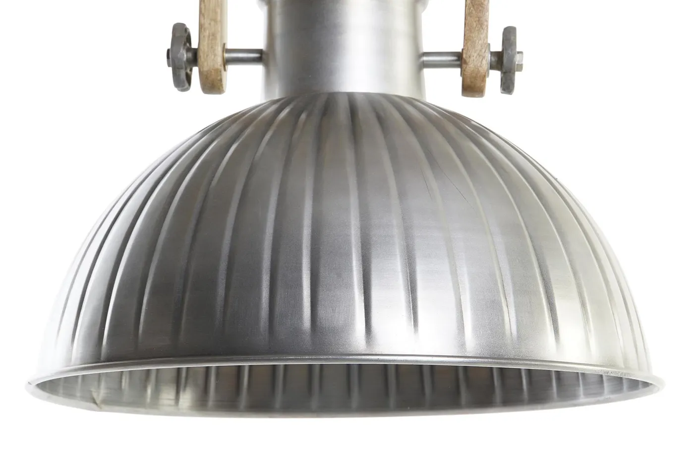 Verweerd hanglamp van ijzer en mangohout — Foto 2