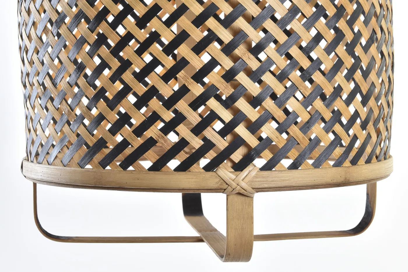 Rattan pendant light – natural / brown — Photo 2