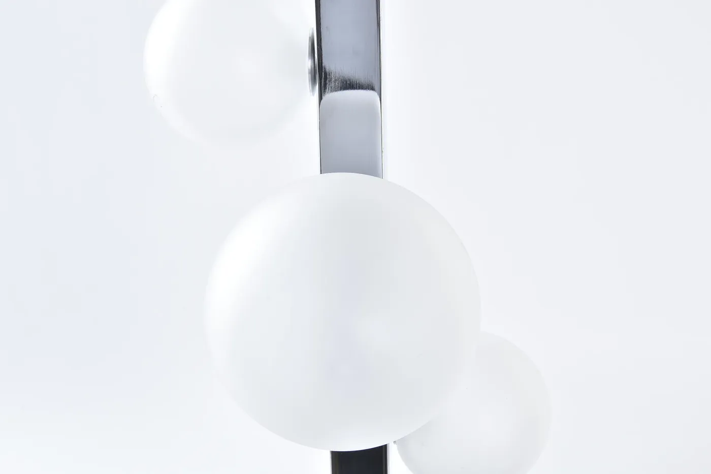 Lampe à poser à boules en marbre et verre — Photo 2
