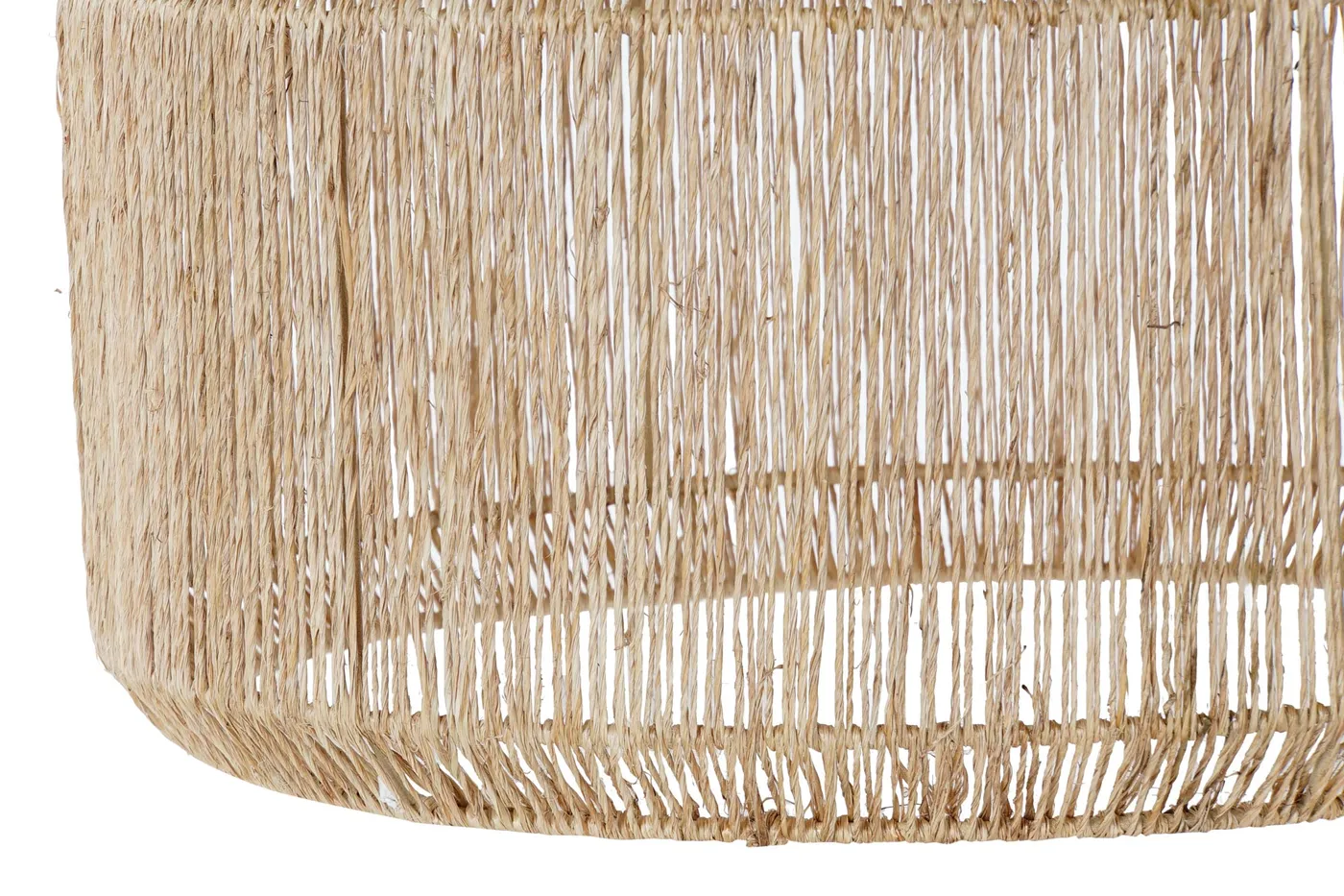 Abat-jour en jute et métal naturel — Photo 2
