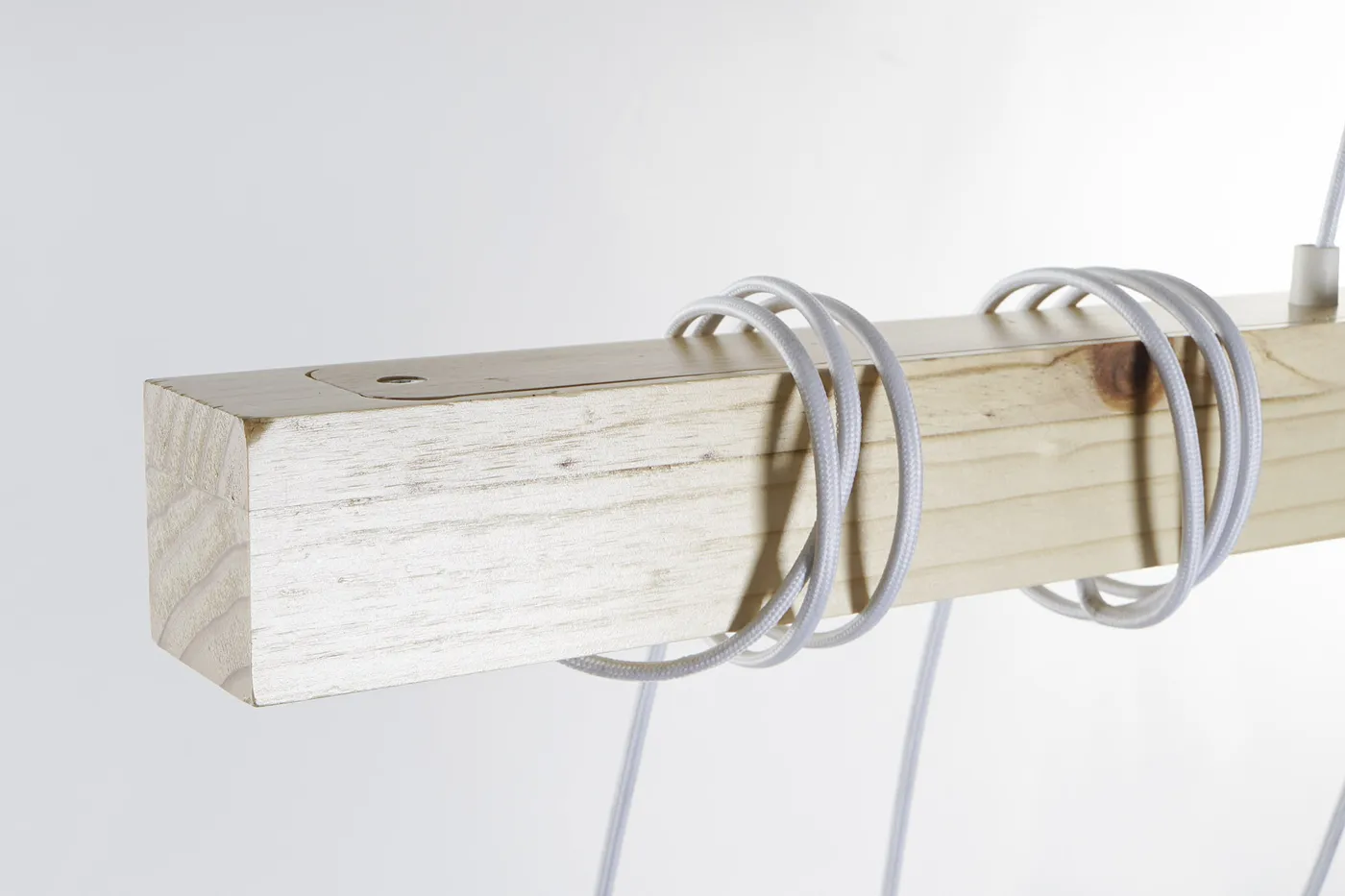 Hanglamp van hout en metaal (2 modellen) — Foto 2