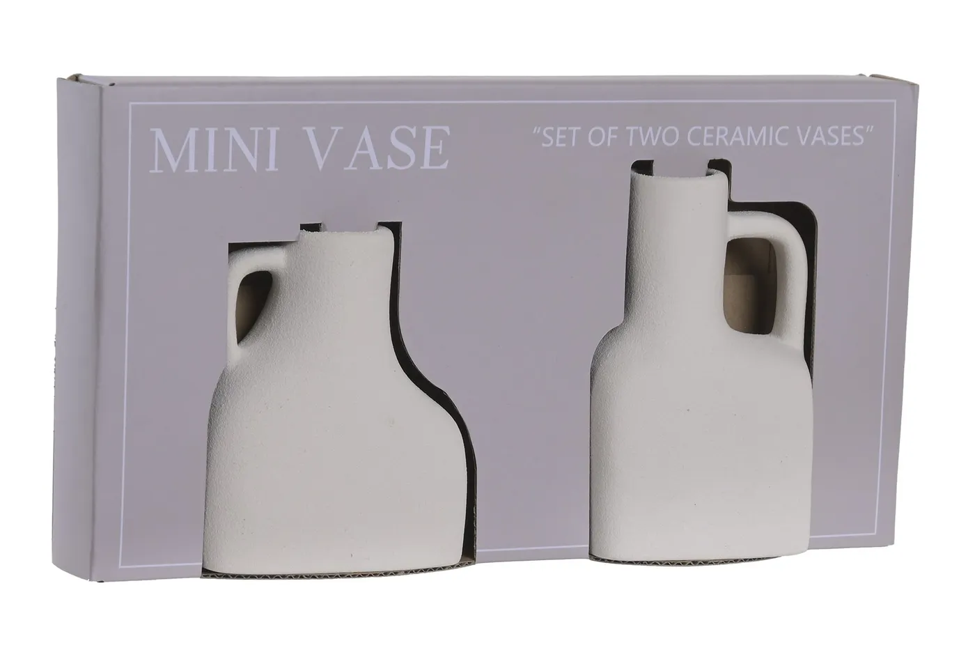 Set van 2 – vaas van keramiek wit — Foto 2