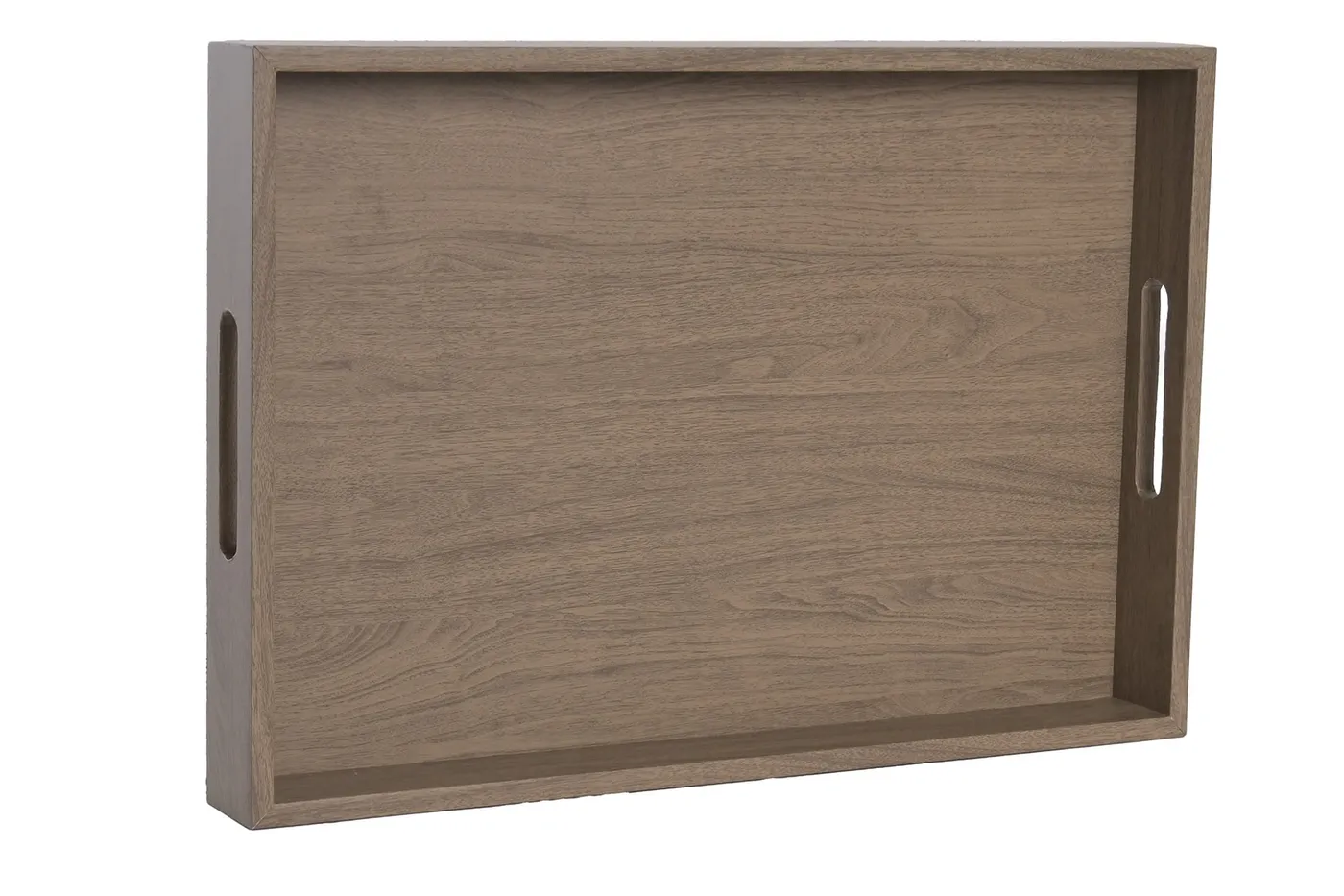 Set de 3 – bandeja de madera marrón — Foto 2