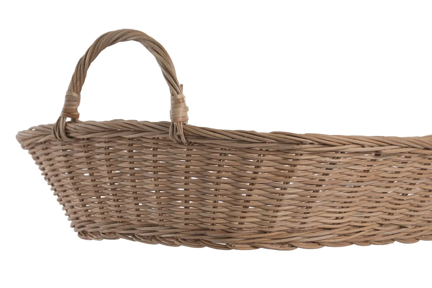 Dienblad van rotan en metaal naturel — Foto 2