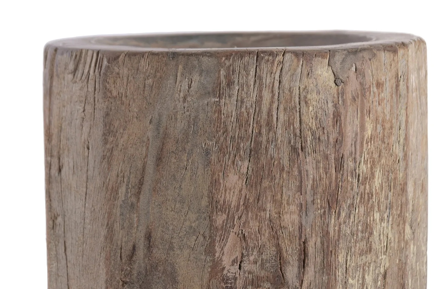 Bougeoir colonne en bois et matériau recyclé — Photo 2