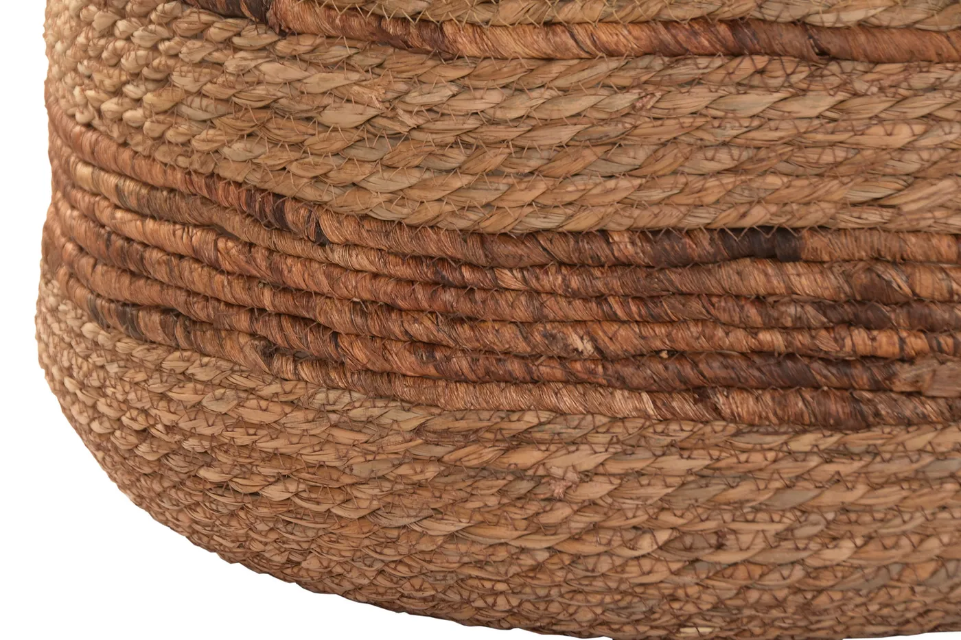 Lot de 5 – cache-pot à rayures en fibre naturelle naturel / marron — Photo 2