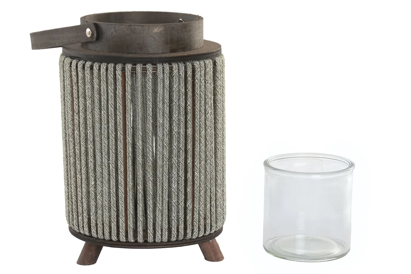 Cotton glass candle holder (2 designs) — Photo 2